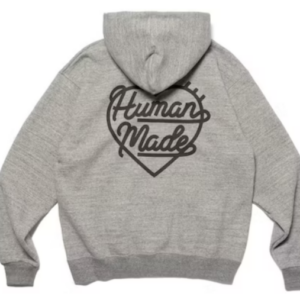 Human Made Heart Zip-Up Sweat Hoodie (FW22) Grey2